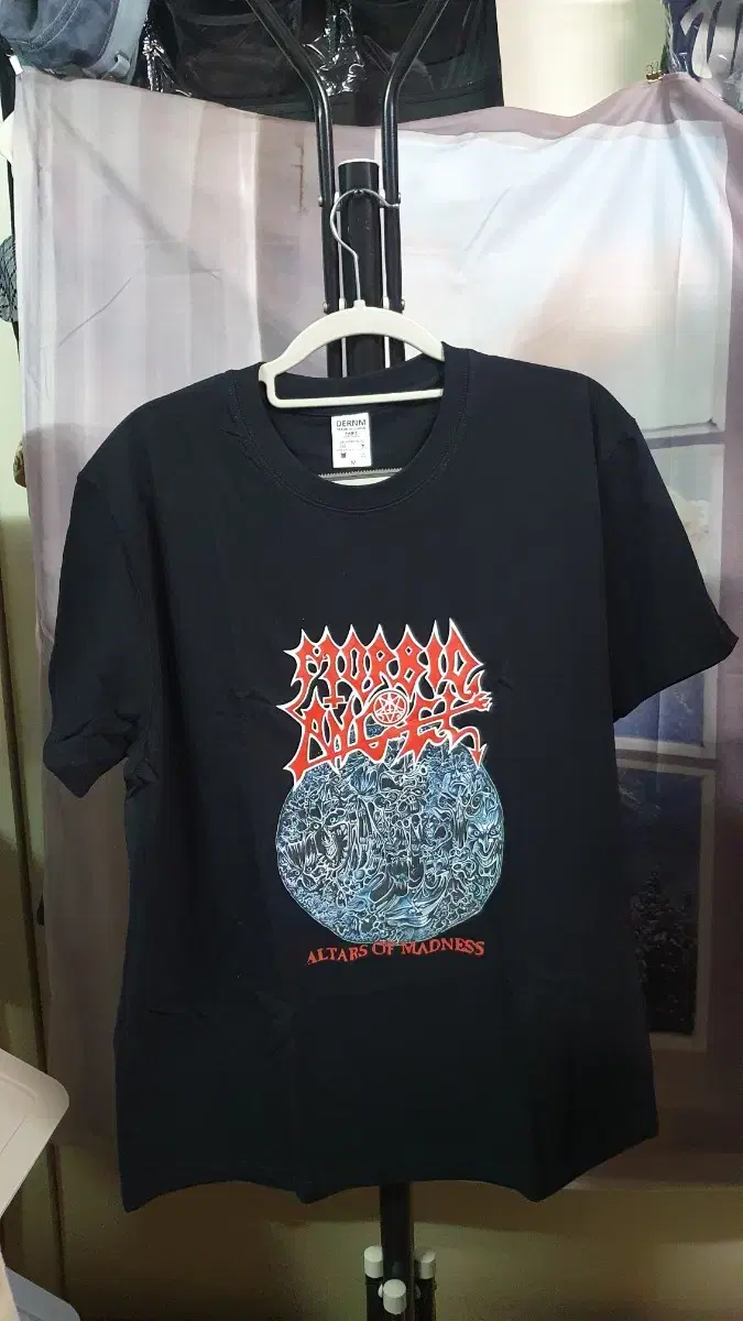 새상품)Morbid Angel 코튼100 남녀공용 반팔티셔츠 블랙M